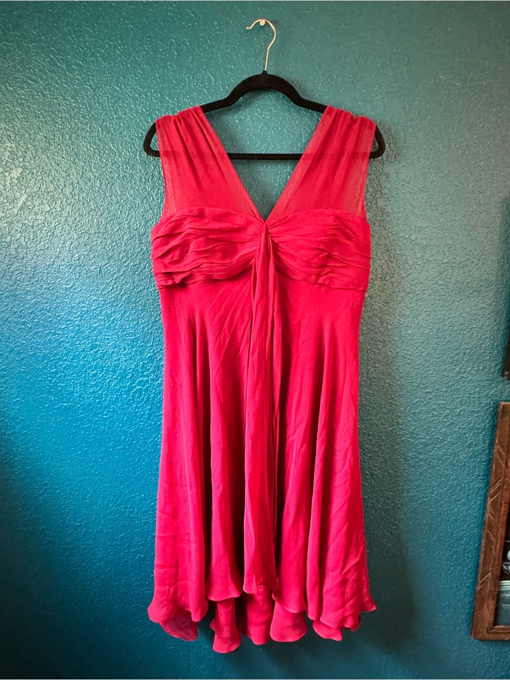 Donna Ricco red cocktail dress 12